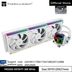 Thermalright FROZEN INFINITY 360 All-in-one water cooling radiator，With TL-M12 infinite fantasy fan,Support LGA1700/AM5/AM4
