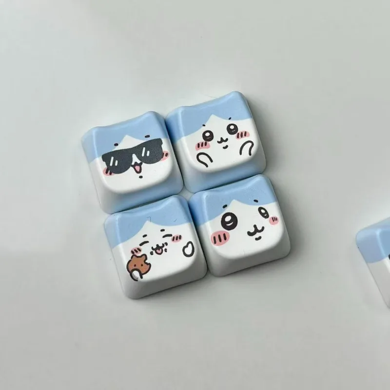 Anime Chiikawa Hachiware Keyboard Keycaps Cute Girls Creativity MOA PBT Material Cartoon Usagi Kawaii Lovely Decoration 2026 New