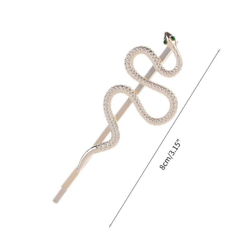 Lovely Hair Clip Curved Snake Shape Hair Clip One Word Hair Ornament Non-slip HXBA