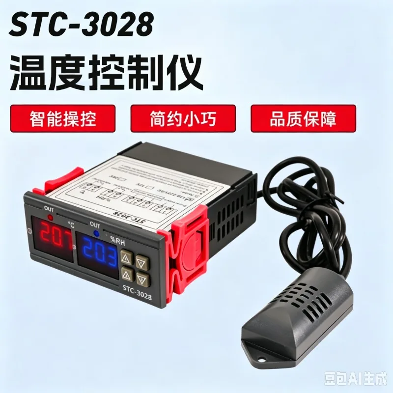 Digital Temperature Humidity Controller Intelligent Thermostat Hygrometer for Incubation Breeding Greenhouse