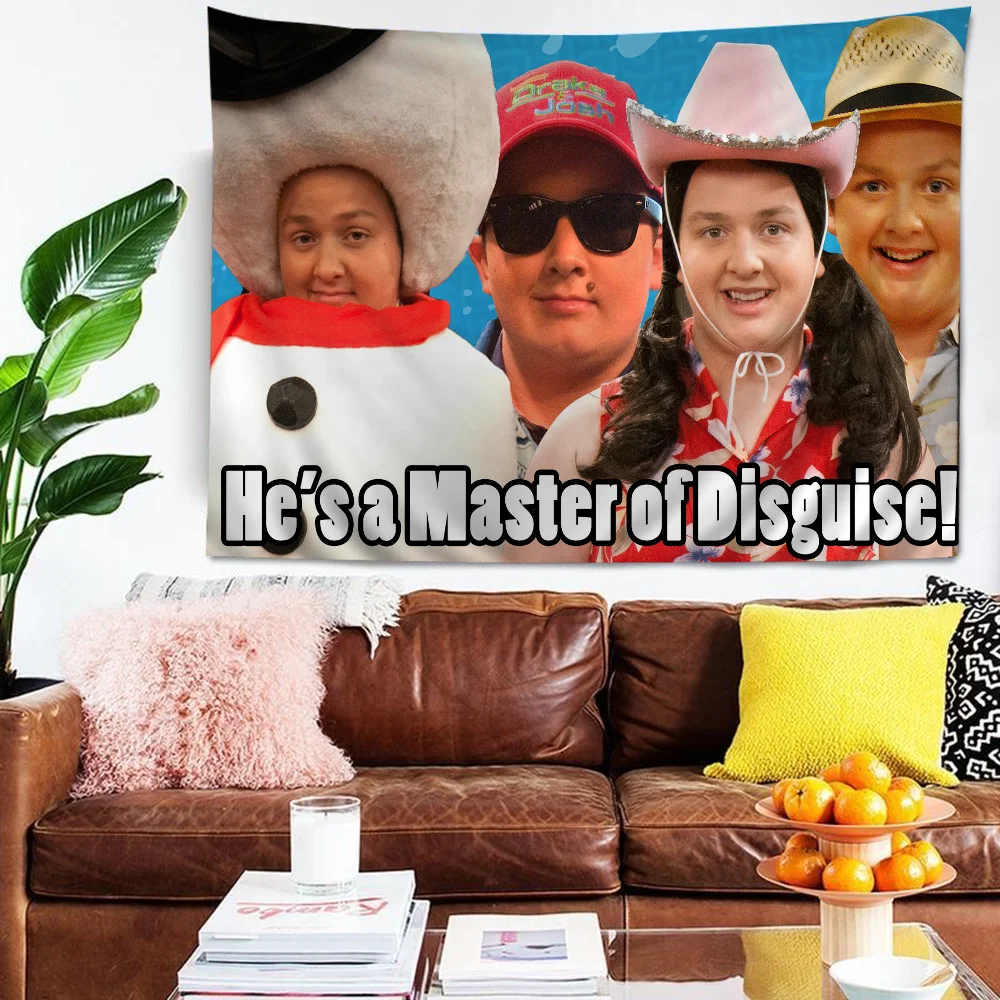 

Gibby Hippie Wall Hanging Tapestries Art Science Fiction Room Home Decor Kawaii Room Decor