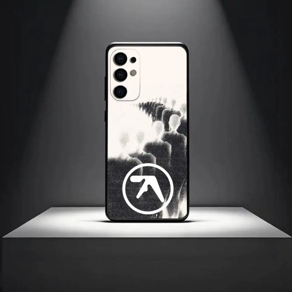 حافظة لهاتف سامسونج S 25,24,23,22,30,21,10,9,Ultra,Plus,Lite,FE,4,5G حافظة سوداء ناعمة بشعار Art A-Aphex T-Twin #4