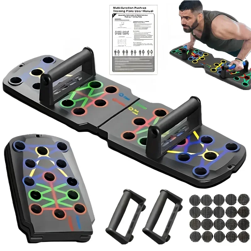 Portable Multifunctional Push-up Board - Fitness and Muscle Training Device Home Workout Set Foldable Push Up Bar Resistance