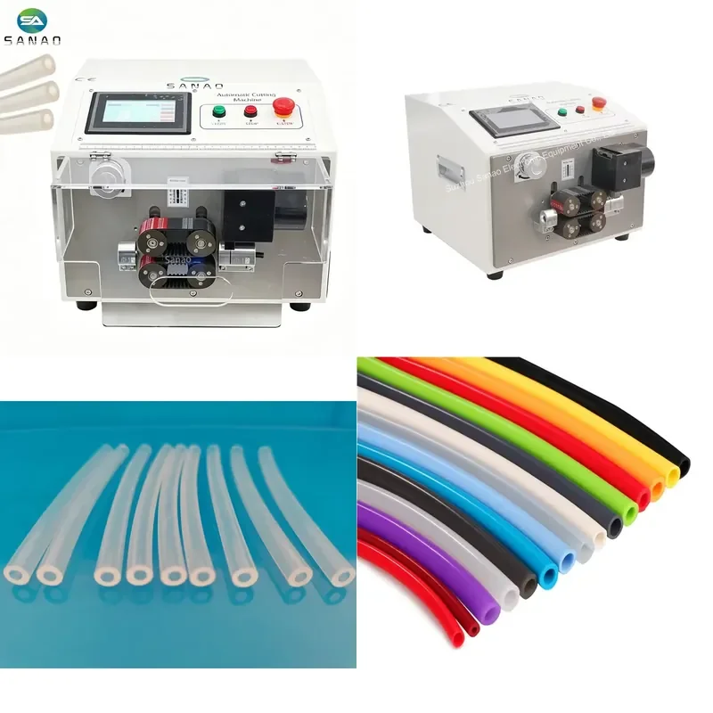 2026 Hot Automatic High-speed High-precision Tube Pipe Cutting Machine PVC PE Rubber Pipe Silicone Tube Hose Cutting Machine