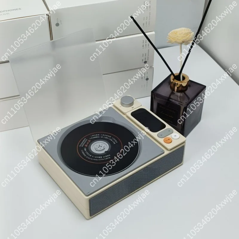 

Многофункциональный ретро-проигрыватель CD-дисков с Bluetooth-колонкой и функцией проигрывателя виниловых пластинок