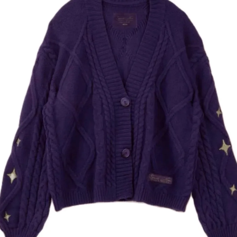 

Women's Autumn Tops Coat Sweater Cardigan Knit Long Sleeve Vintage Simple Comfortable Loose Casual Advanced Soft Niche Versatile