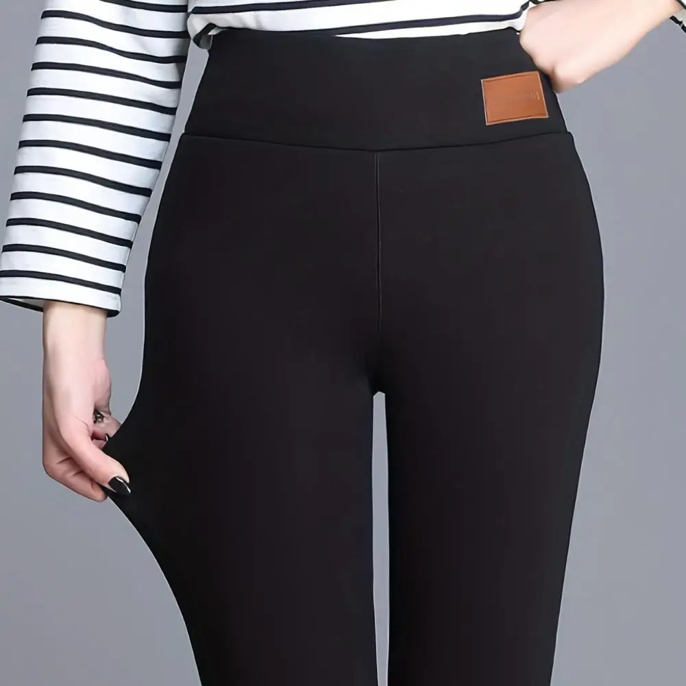 Warm Leggings Thickened Leggings Velvet Lined High Waist Leggings for Women Slim Fit Lift Skinny Pants with Thickened for Yoga