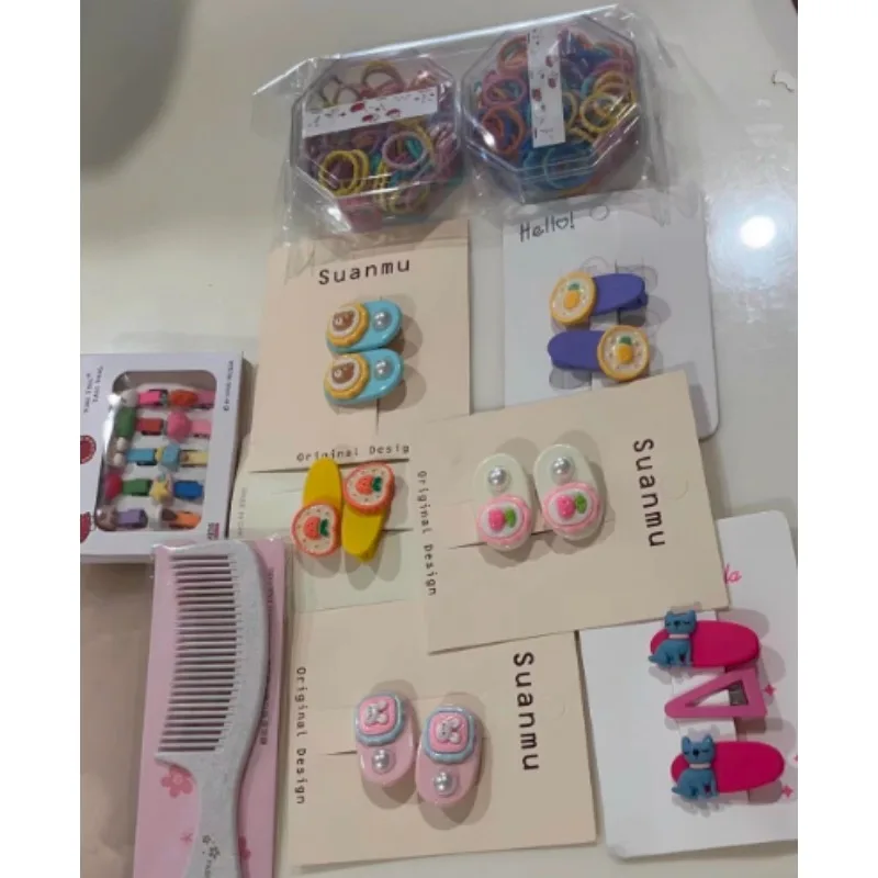 

Children's Hair Rope Cute Little Princess Hair Clip Headband 8pcs