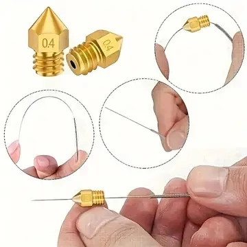 10Pcs Stainless Steel Cleaning Needle Set 3D Printer Nozzle Unclog Tool Multi Purpose Cleaner For Shower Head Gas Stove Sink Bat