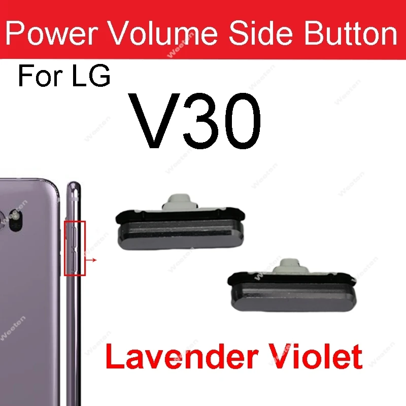 On Off Power Key Volume Side Button Repair Parts For LG V20 F800 V30 H930 V35 V40 V50 V500 V50S V60 V600 Power Volume Side Keys