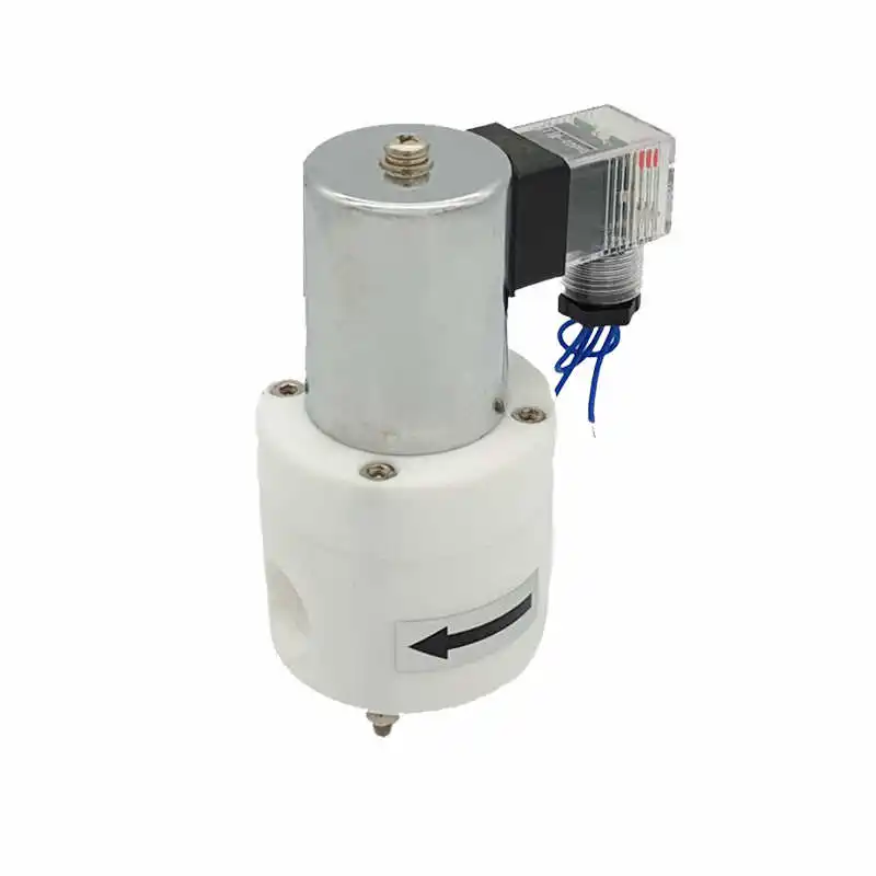 

1~5PCS 3/8" 1/2" 1" 2" Small Diameter Tetrafluoro Anti-Corrosion Solenoid Valve ZCF-15 AC220V DC24V DC12V