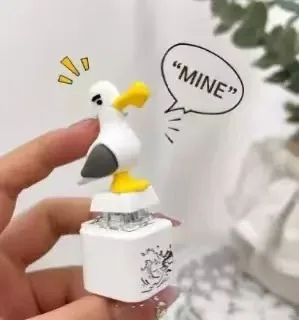 2007Seagull Mine Keychain, USB Clicky Keyboard Fidget Button, LED Sound Keychain*** view 5