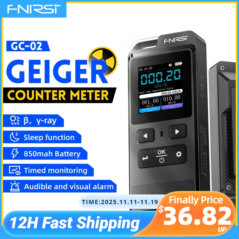 FNIRSI GC-02 Geiger Counter: Der praktische Strahlungsmesser für Alltag und Notfall