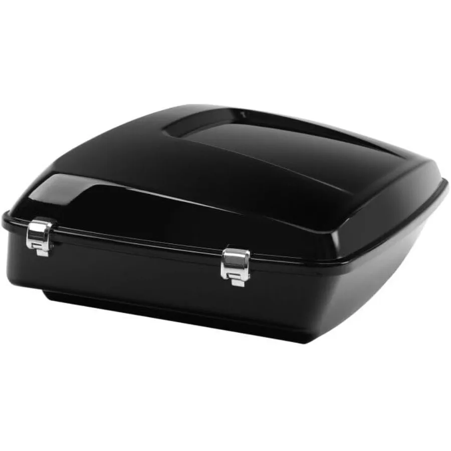 10.7 صندوق صندوق صندوق الدراجة النارية المفروم مسند الظهر مصباح ليد خلفي مع حزمة مزلاج من الكروم لنماذج Harley Touring 20142025 Electra Gli