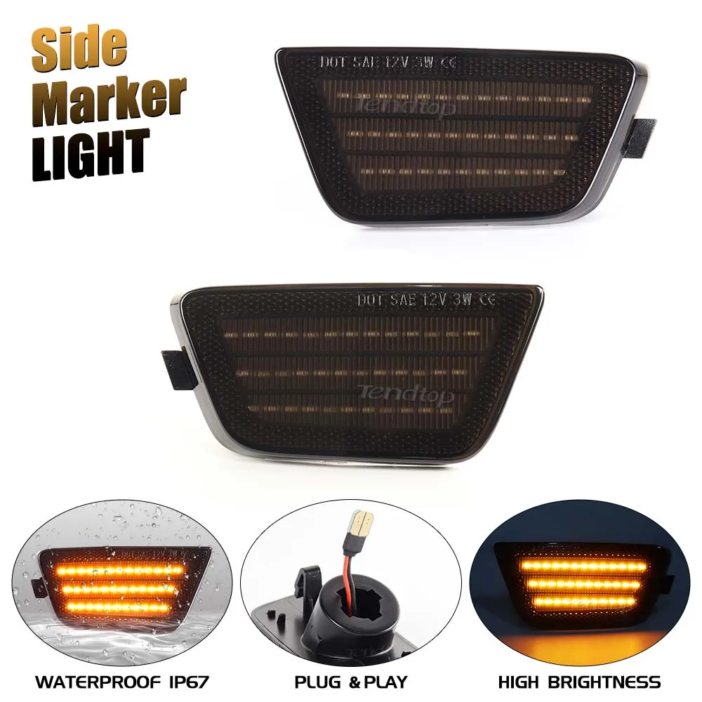 Amber/White LED Side Marker Lights Front Bumper Lamps For 2011-2015 Chevy Cruze Diesel Eco L LS LT LTZ 2016 Cruze Limited