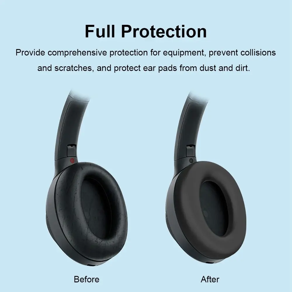 For Sony WH-1000XM4 Headphone Earpads Cover Anti-dust Shockproof Head beam Protective Case Soft Silicone Headset Accessories
