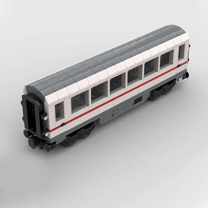 Modelo de carro de cidade moc tijolos de construção intercity transporte de passageiros tecnologia modular presentes feriado montar crianças brinquedos terno