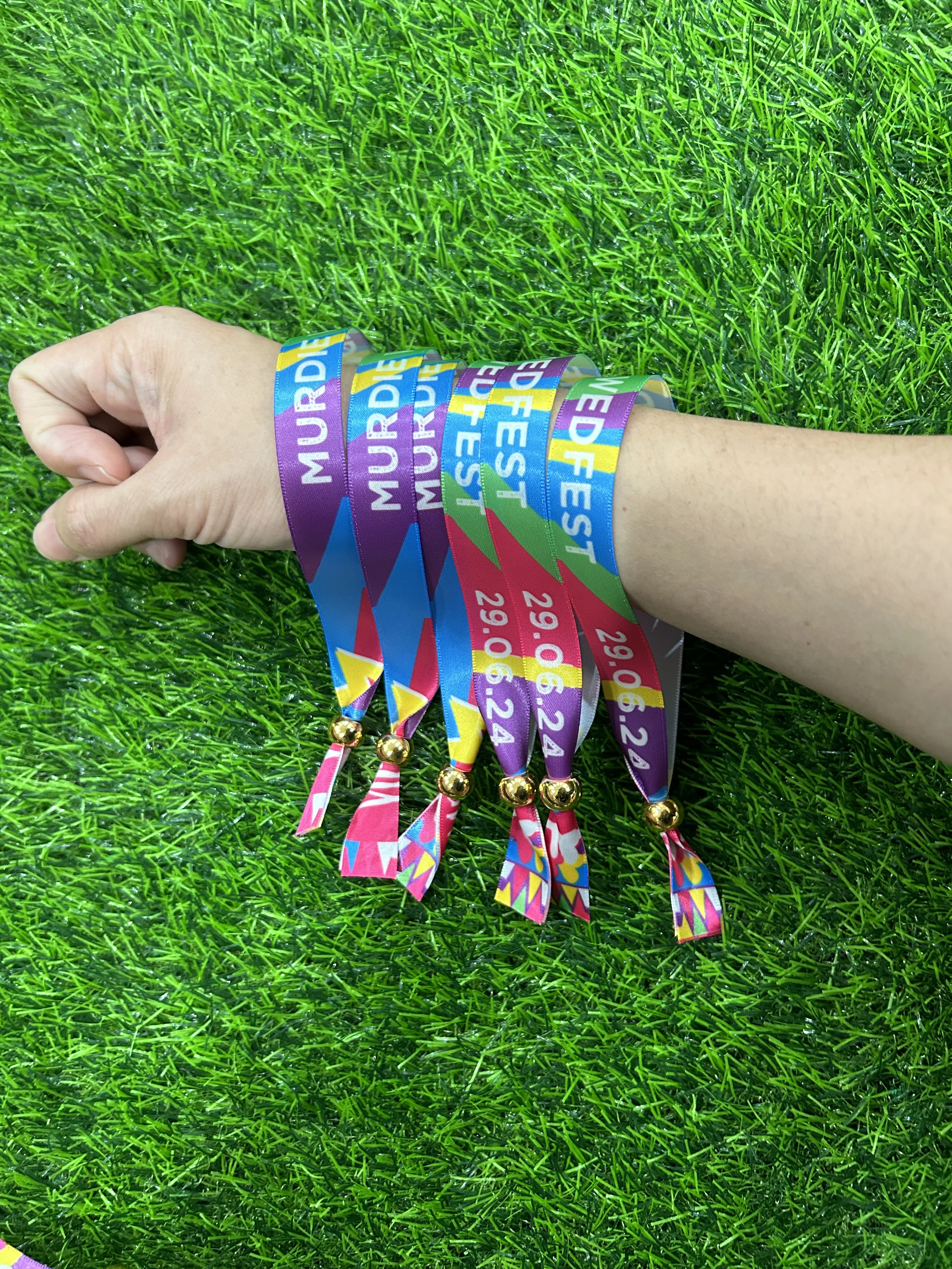 Music Festival Custom Wristband Party Event Identification VIP Access Bands Personalized ID Security Bracelet Rave Concert