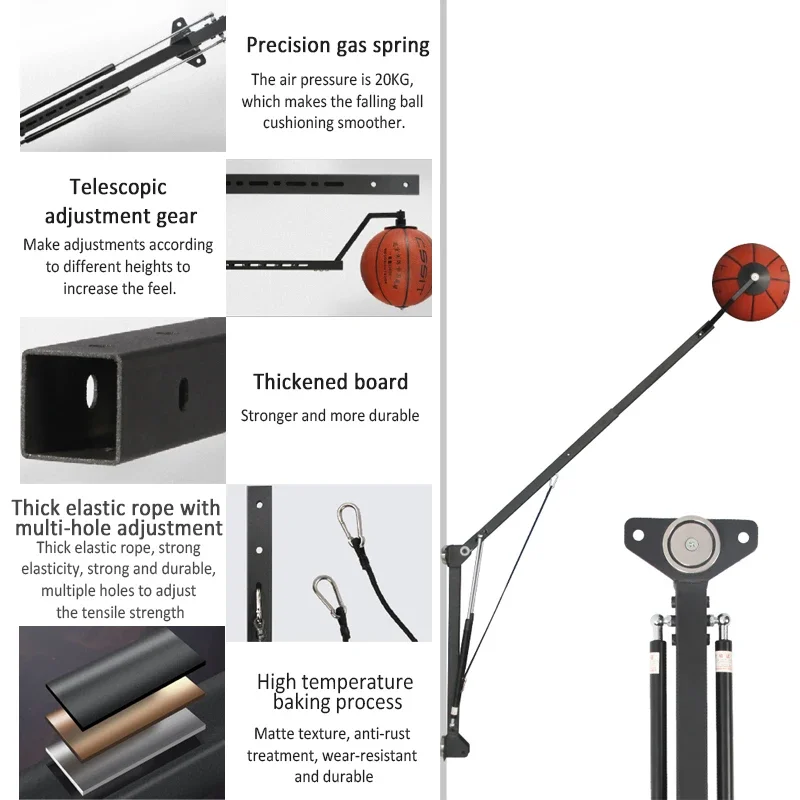 Wall-mounted Basketball Pitching Corrector PUBasketball Shooting Train Smooth Shooter Guide Hand Shot Training Aid Keep Elbow In