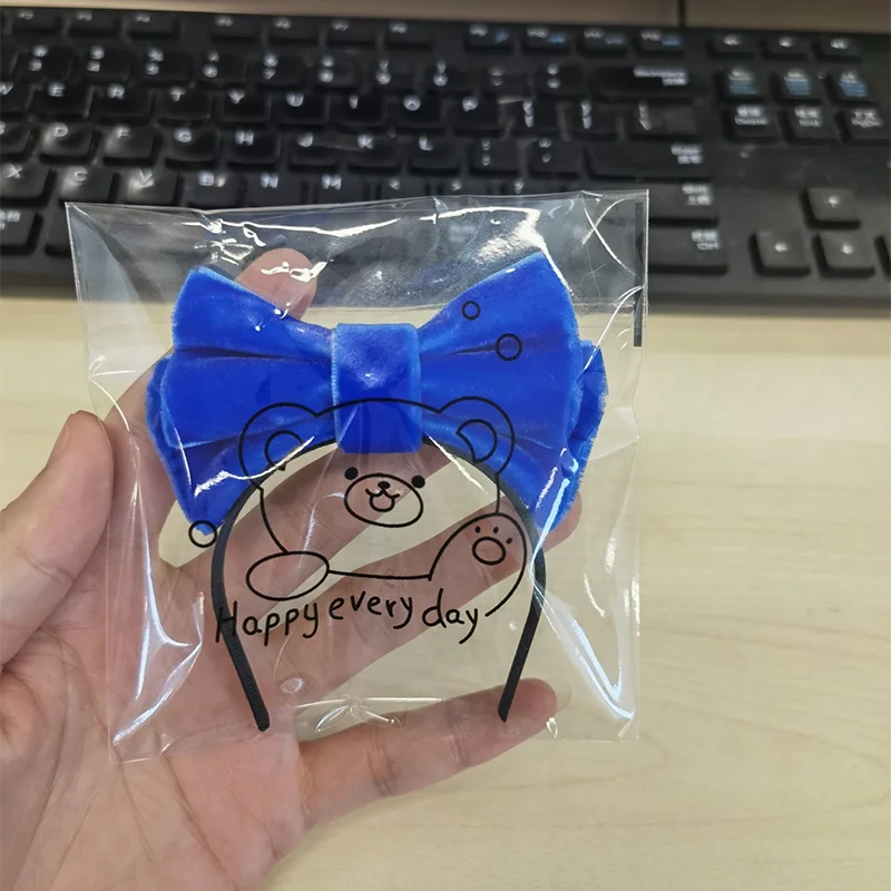 17cm Labubu Cartoon śliczna opaska z kokardą Macaron kolorowe akcesoria zabawka lalka Diy dekoracyjny prezent