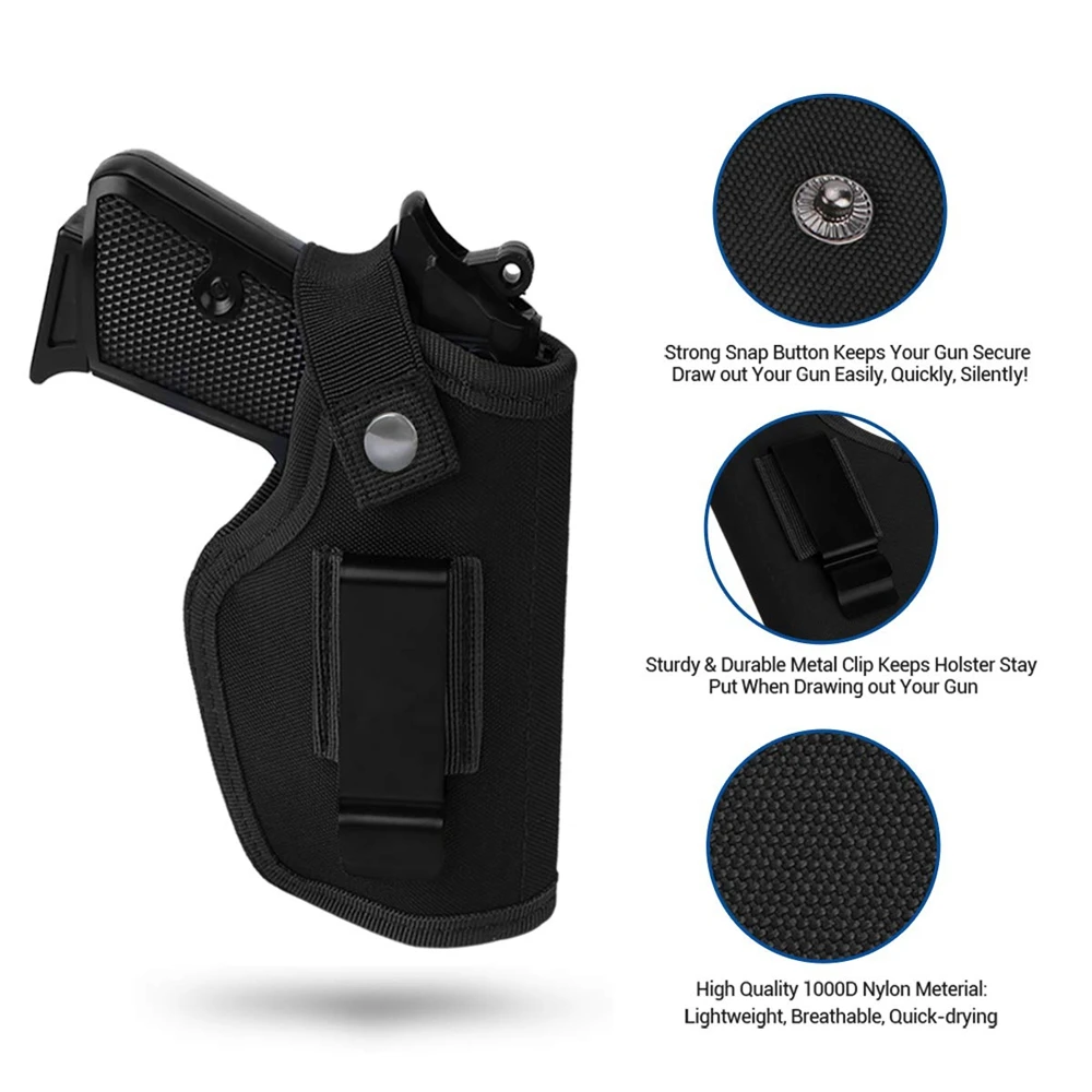 Universal Holster Concealed OWB IWB Holsters tactical for Right and Left Hand Fits G17 Taurus G2c G3 Walther PPK PPQ P238 view 3