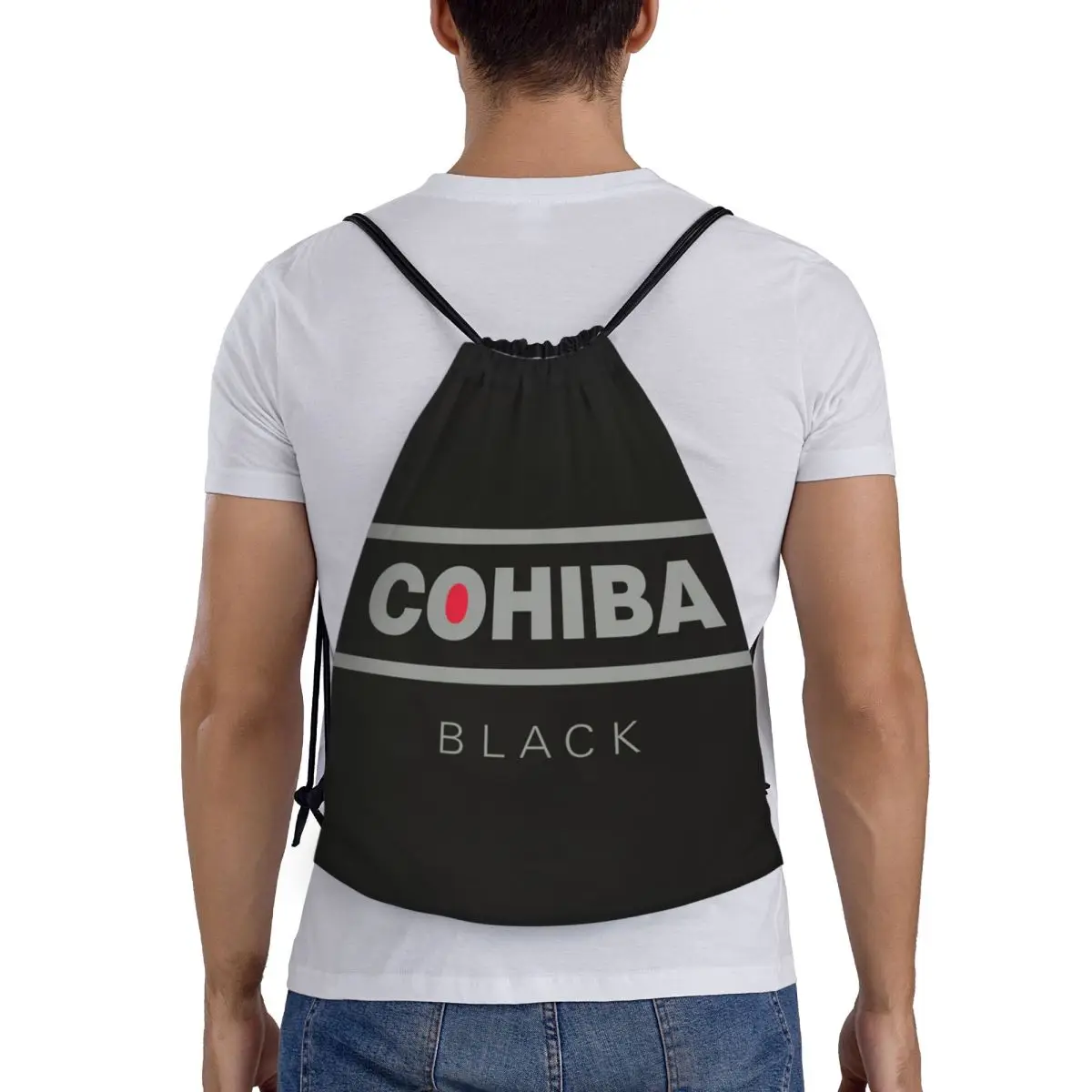 Sigari cubani personalizzati Cohiba Logo zaino con coulisse borse uomo donna leggero palestra sport Sacks Sacks per l'allenamento