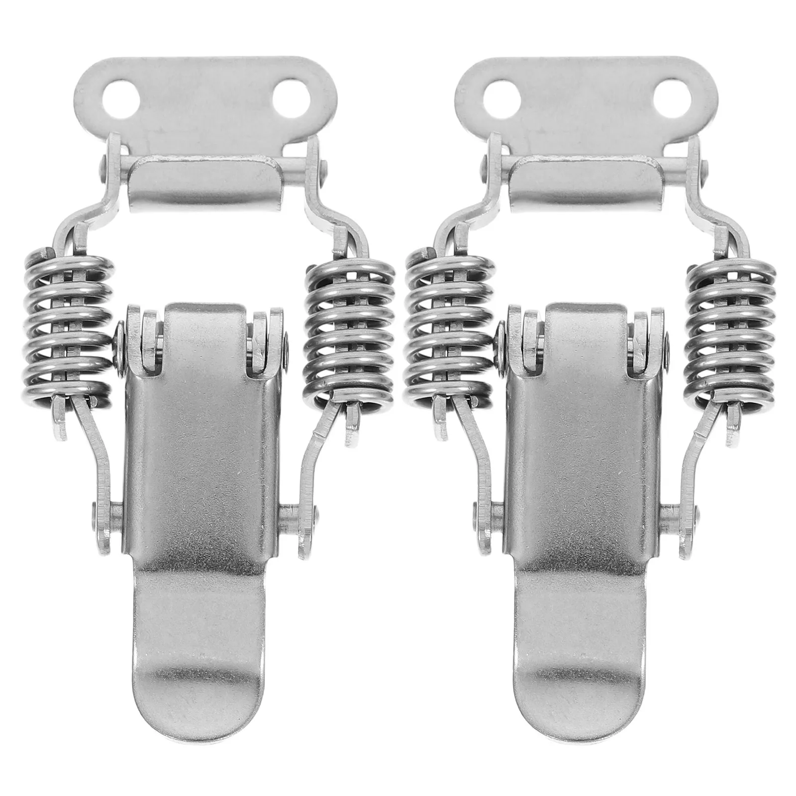 2Pairs Wooden Stainless Steel Toggle Latch For For Luggage Mechanic Hasp Latches Toolbox Lock Compression Case