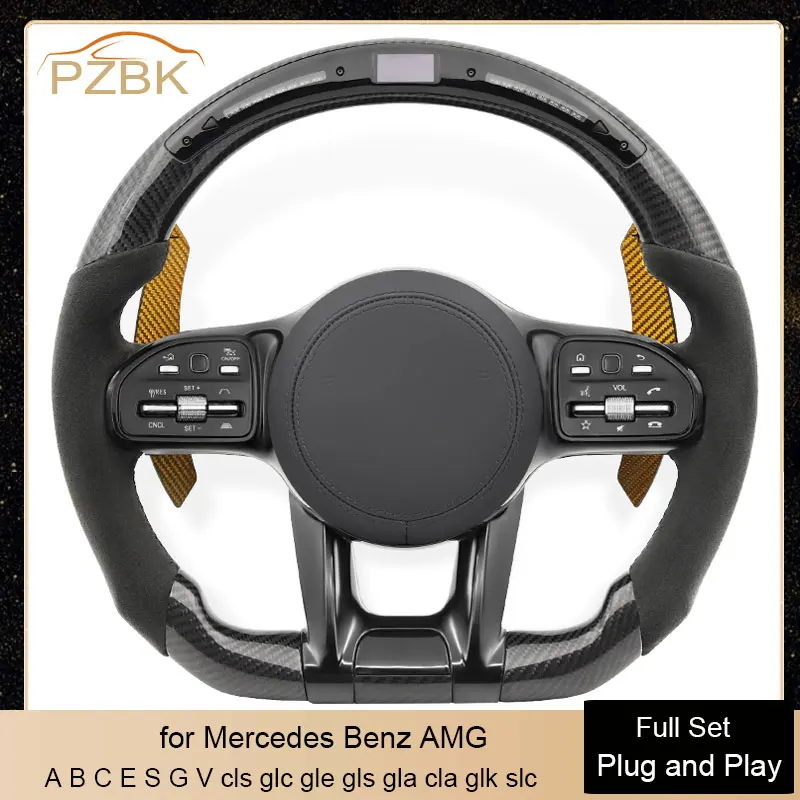 New Car Steering Wheel for Mercedes Benz AMG GT W205 W204 W177 W213 C63 E63 S63 CLA CLS W212 W213 cls glc gle gls gla