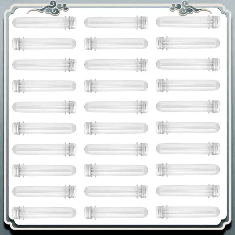 

Premium 30 PCS Test Tubes 45Ml Plastic Test Tubes Single Test Tubes With Lids Sample Storage Tube Transparent Tubes Set