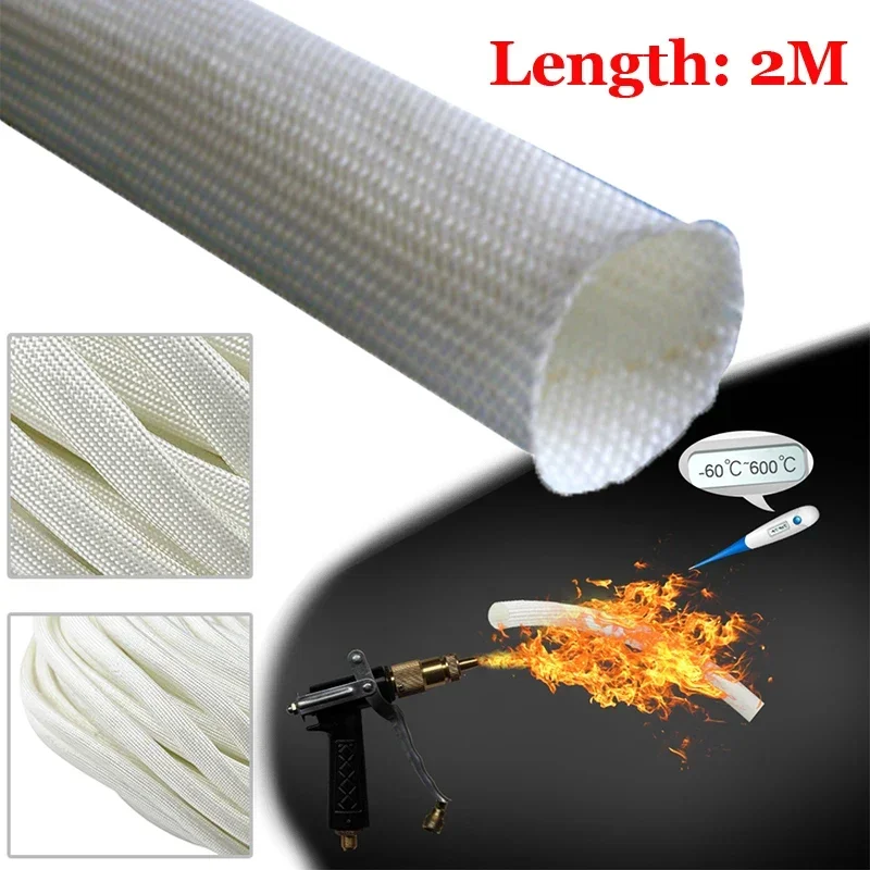 

High Quality 22/24mm 2M Glass Fibre Exhaust Pipe Thermal Insulation Hose Cover For Webasto/Eberspacher Heater Exhaust Assembly N