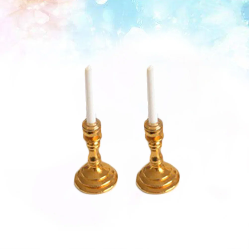 Miniture Decoration Candlesticks Scene Props Mminihouse Furniture Decorations for Home