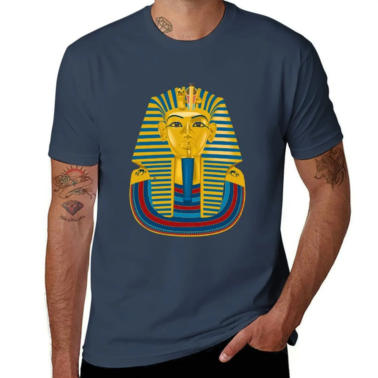 

King Tut Mask T-Shirt Vintage Style Printed Top