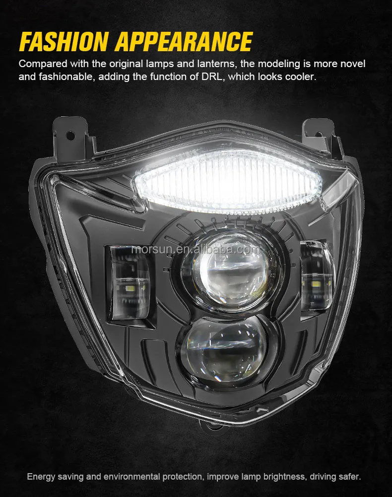 LED Projector  Headlight for Xt660r/xt660x 2004-2016 Street Motorcycle Spare Parts
