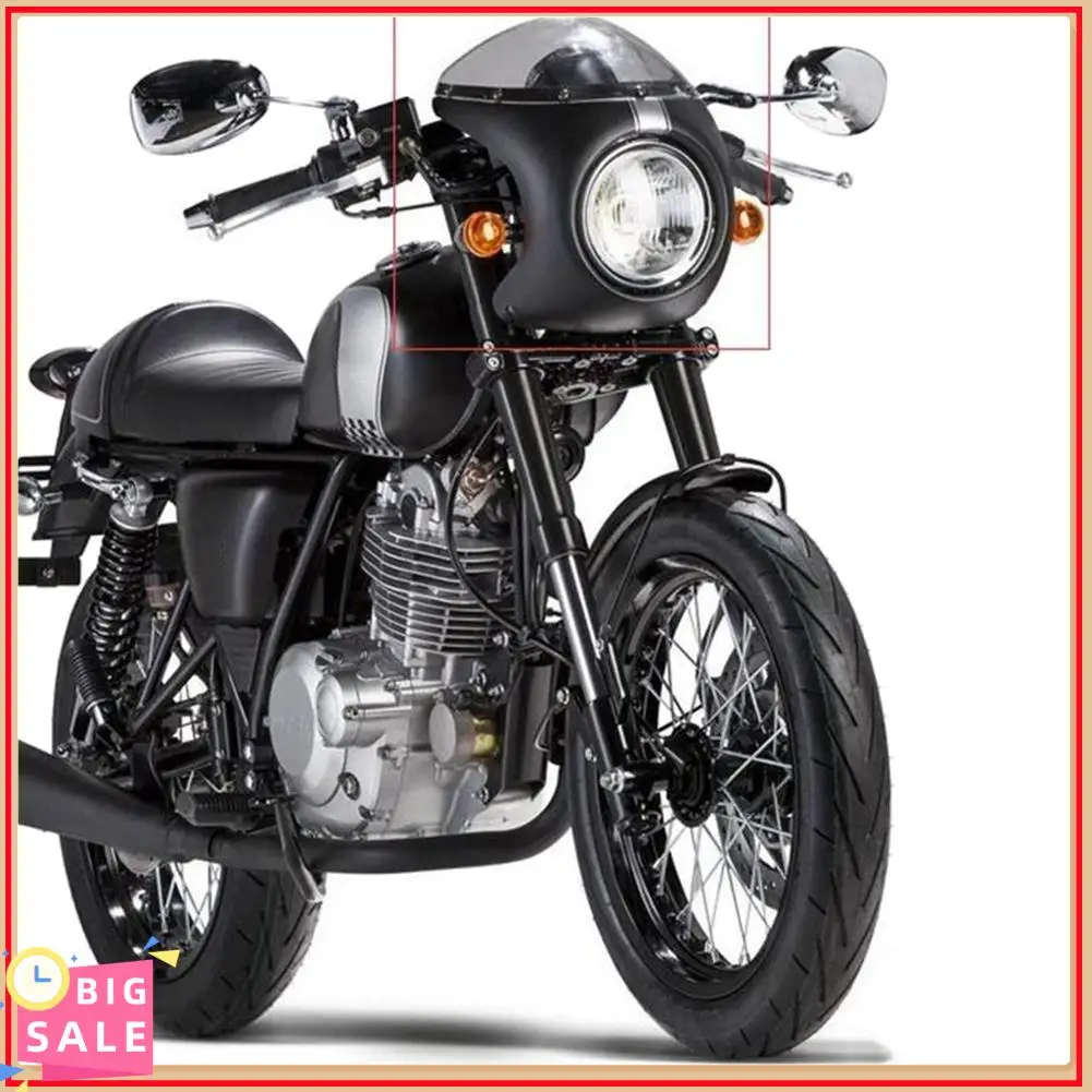 

Exclusive Motorcycle Front Headlight Fairing Windscreen Windshield Plastic Universal Cafe Racer Retro Headlight Wind Screen
