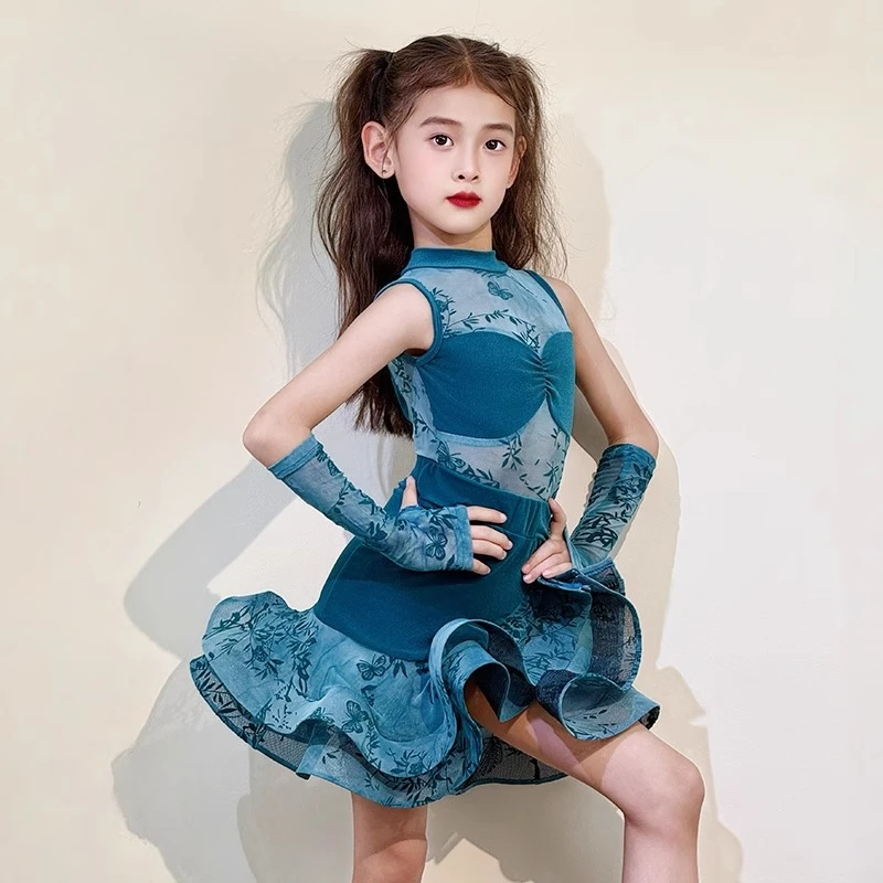 costumes-de-danse-de-salle-de-bal-latine-personnalises-pour-enfants-et-filles-tenue-de-performance-d'entrainement-haut-de-gamme-ensembles-d'entrainement-robe-a-franges