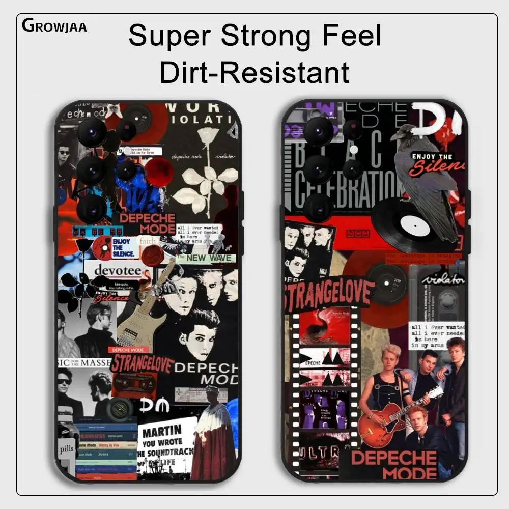 

D-DepecheS Modes Band Phone Case For Samsung Galaxy S24 Ultra S22 S23 Ultra S21 S20 5G Protective Silicone TPU Soft Funda