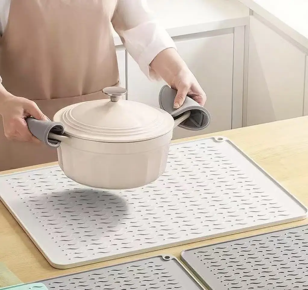 Heat Insulation Pad, Water-draining Pad, Kitchen Protection Silicone Pad, Anti-slip Pad,high-temperature Resistant Pad,table Mat Heat Insulation Pad, Water-draining Pad, Kitchen Protection Silicone Pad, Anti-slip Pad,high-temperature Resistant Pad,table Mat