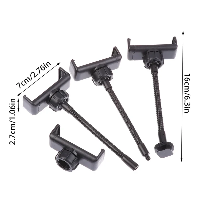 حامل هاتف خرطوم مرن الذراع الطويلة مشبك الهاتف ل مصباح مصمم على شكل حلقة حامل السرير استبدال جزء 360 جبل كليب قوس المشبك Monopod