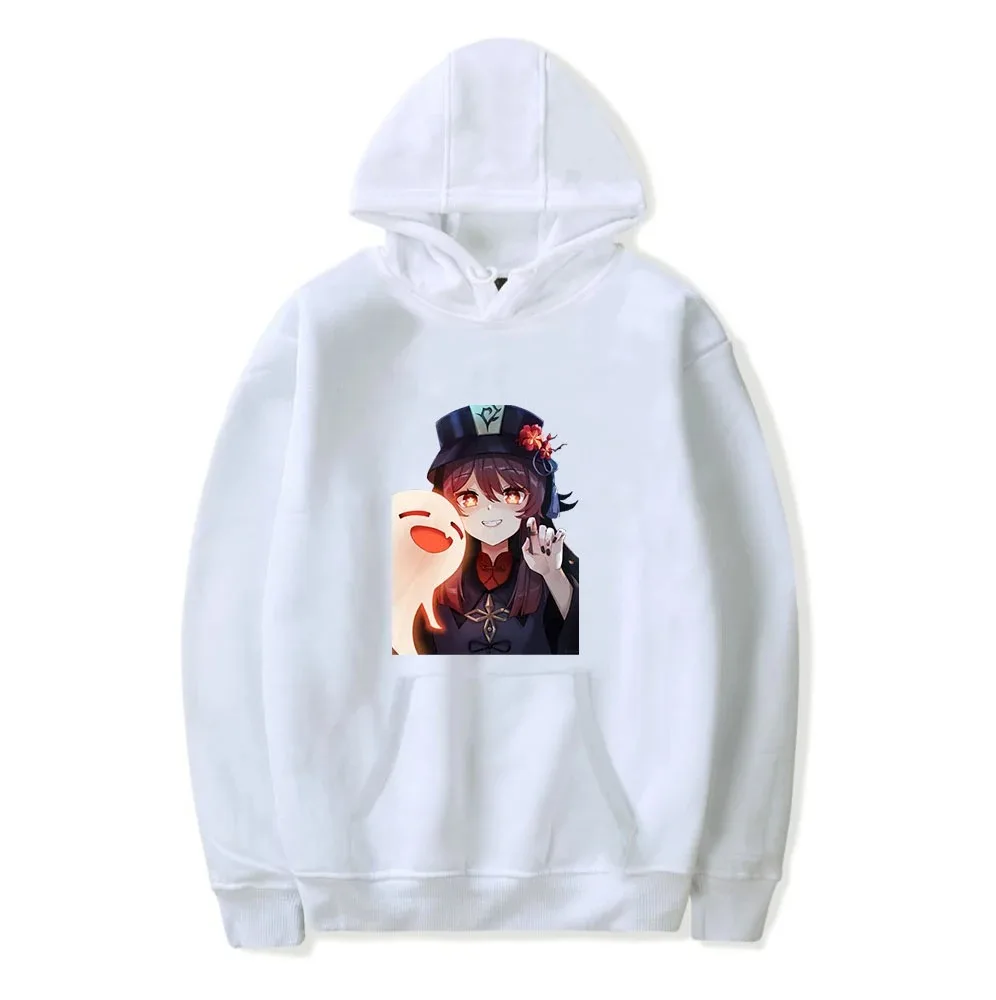 Genshin hu tao hoodies boys/girls harajuku casual male sweater ulzzang retro cartoon hooded japanese streetwear fashion tops