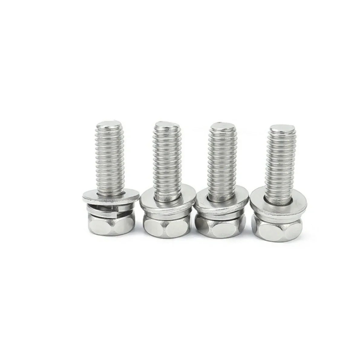 

316 Stainless Steel External Hexagonal Triple Combination Phillips Screw / Recessed Combination Bolt M3M4M5M8M10