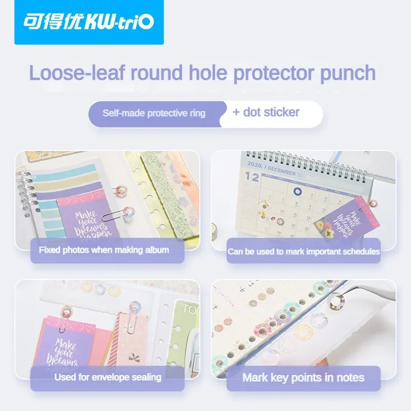 Imagem -06 - Diy Washi Tape com Furo Protetor Soco da Etiqueta Handmade Notebook Artesanato Card Craft Puncher Papelaria Office Gadgets