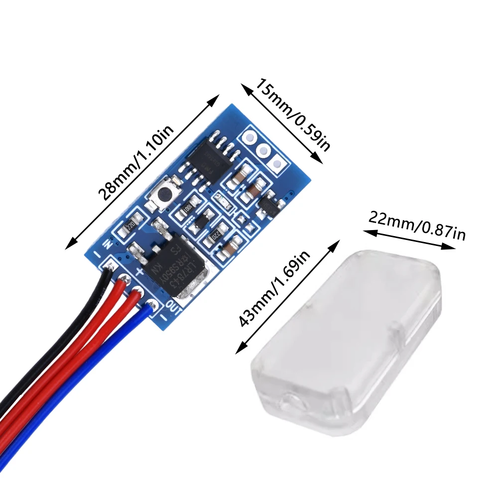 DC3-24V Pwm Dimming Module Fast and Slow Fading Led Control Module  with Dimming and Breathing For LED Lights Halogen Lights