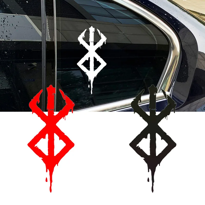 Berserker Pattern Waterproof Vinyl Sticker Sunproof Self Adhesive Decal For Motorcycle Helmet Car Window E-Scooter DIY Decor