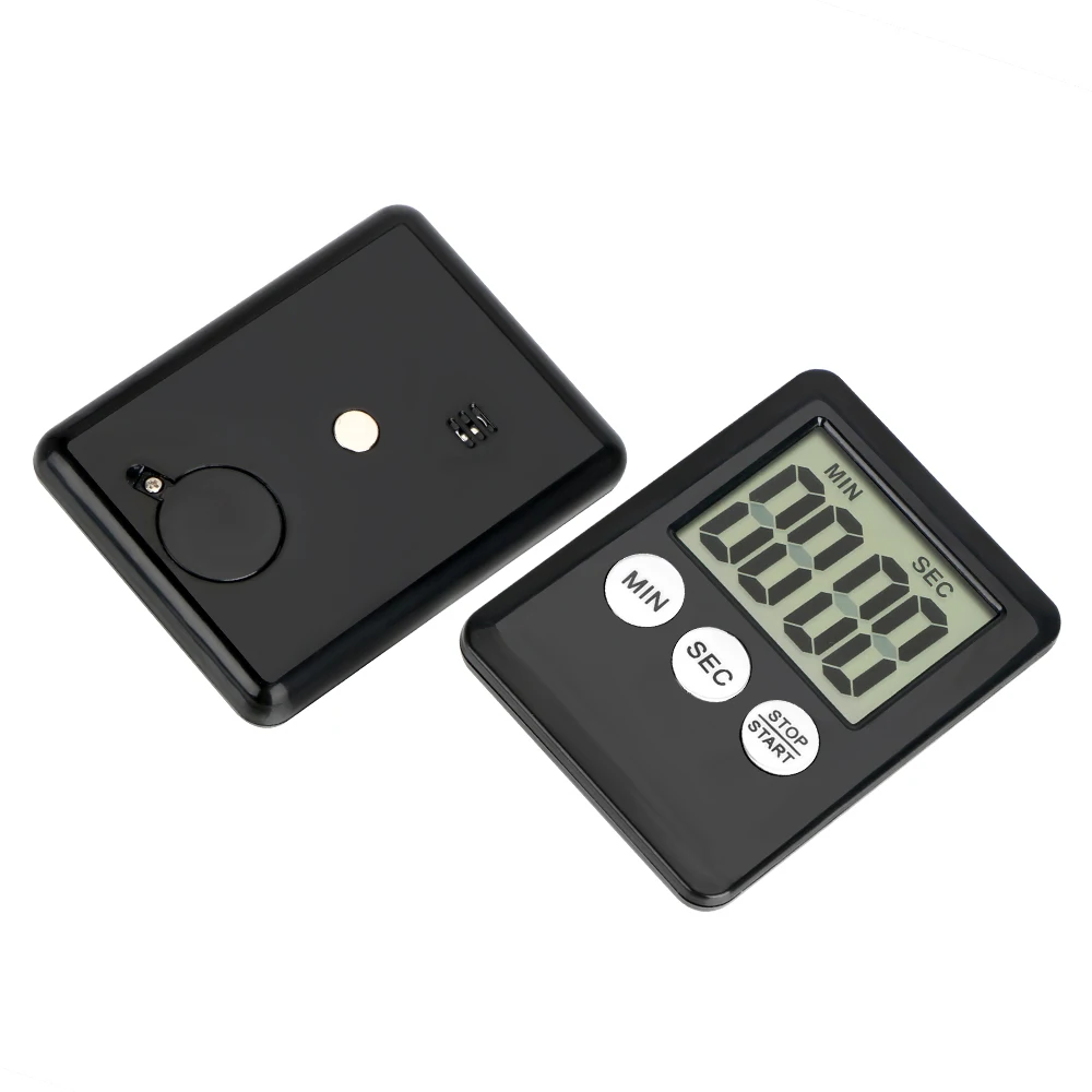 DIYWORK Budzik Kwadratowy Duży Cyfrowy Ekran LCD z Magnesem Odliczanie Cienki Prosty Modny Kuchenny Timer Gotowania — zdjęcie 7