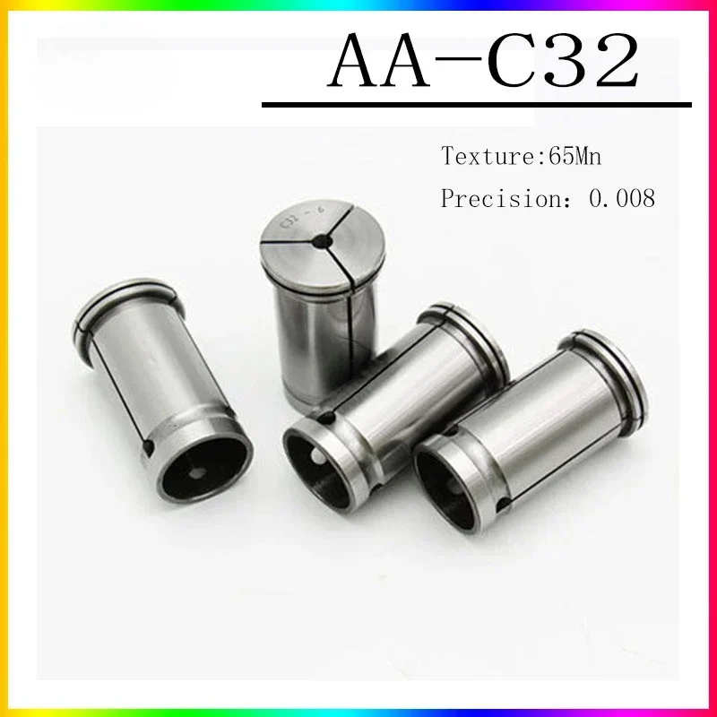 1 buah chuck collet presisi 0.008 C32 chuck Lurus kuat 3mm-25mm mesin ukir penjepit pegas pemotong penggilingan CNC