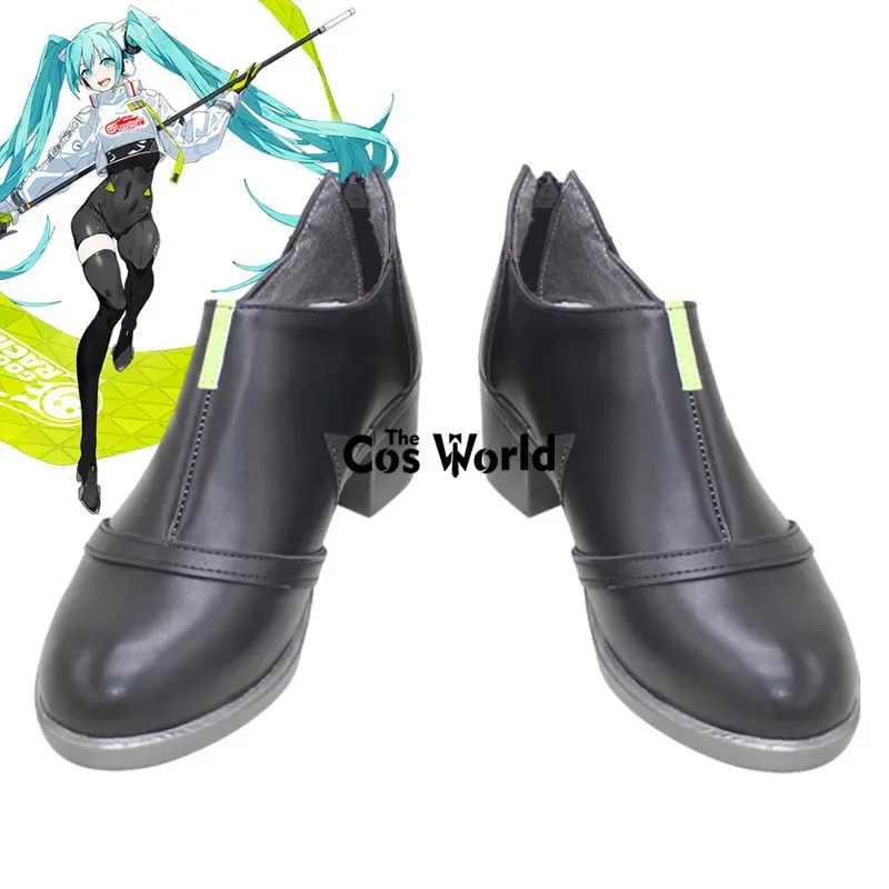 az152022 Racing Miku Anime Customize Cosplay Shoes Boots
