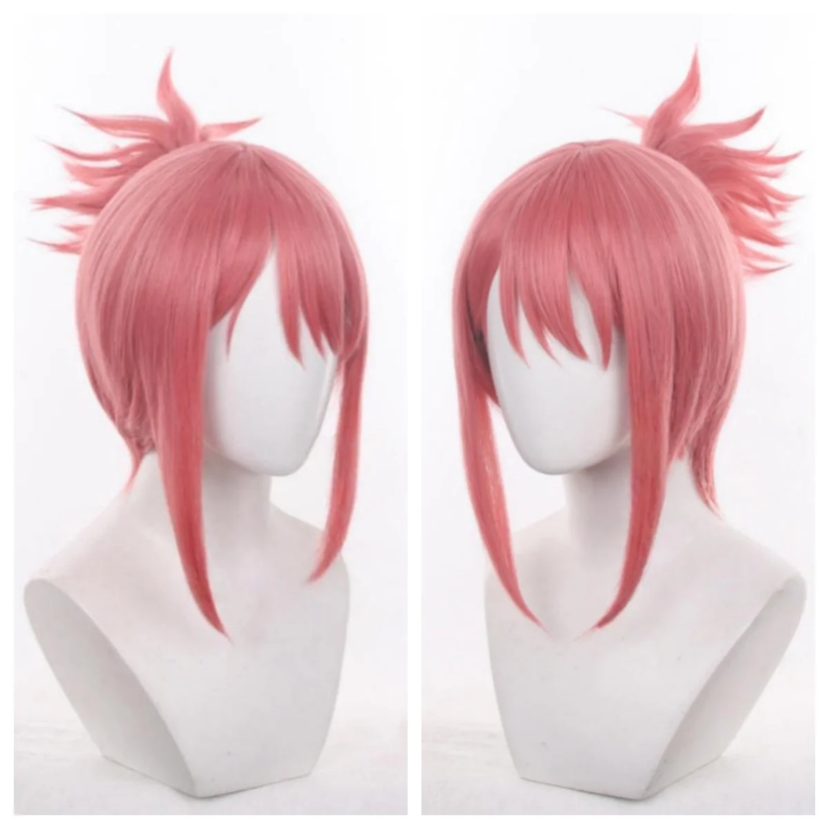 Anime Draw This Then Die Ai Yasumi Cosplay Wig Kore Kaite Shine Short Red Pink Hair Heat Resistant Fiber Hair + Wig Cap