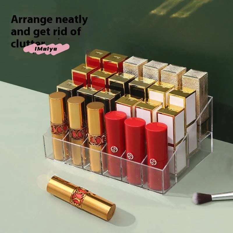M-24 Grid Lipstick Holder Acrylic Cosmetics Storage Box Can 
