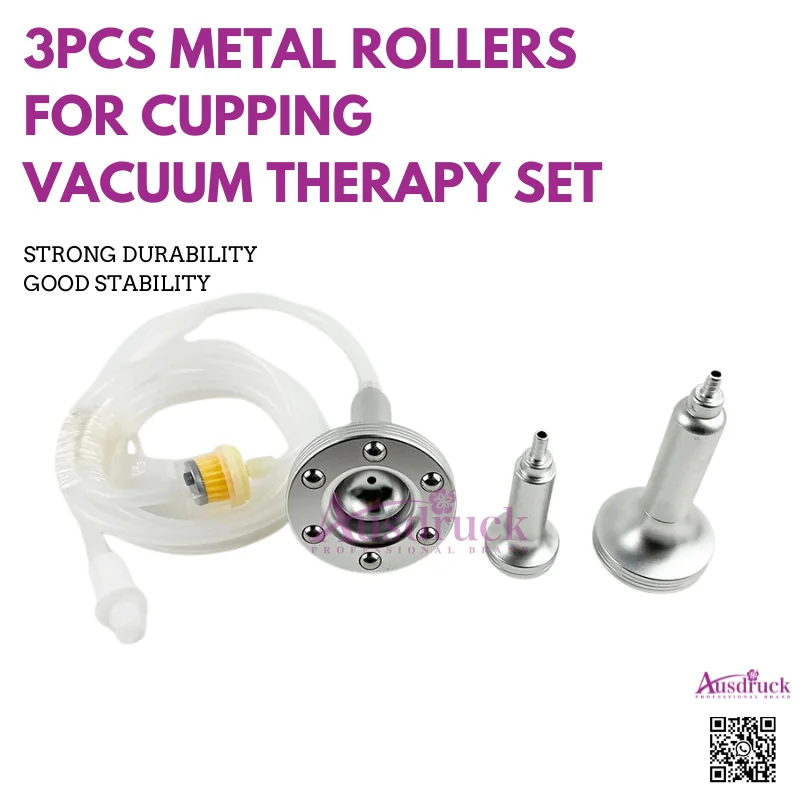 Metal Rollers for Vacuum Suction Therapy Machine Anti-Cellulite Body Cupping Lymphatic Drainage Roller Health Care Massage Tool