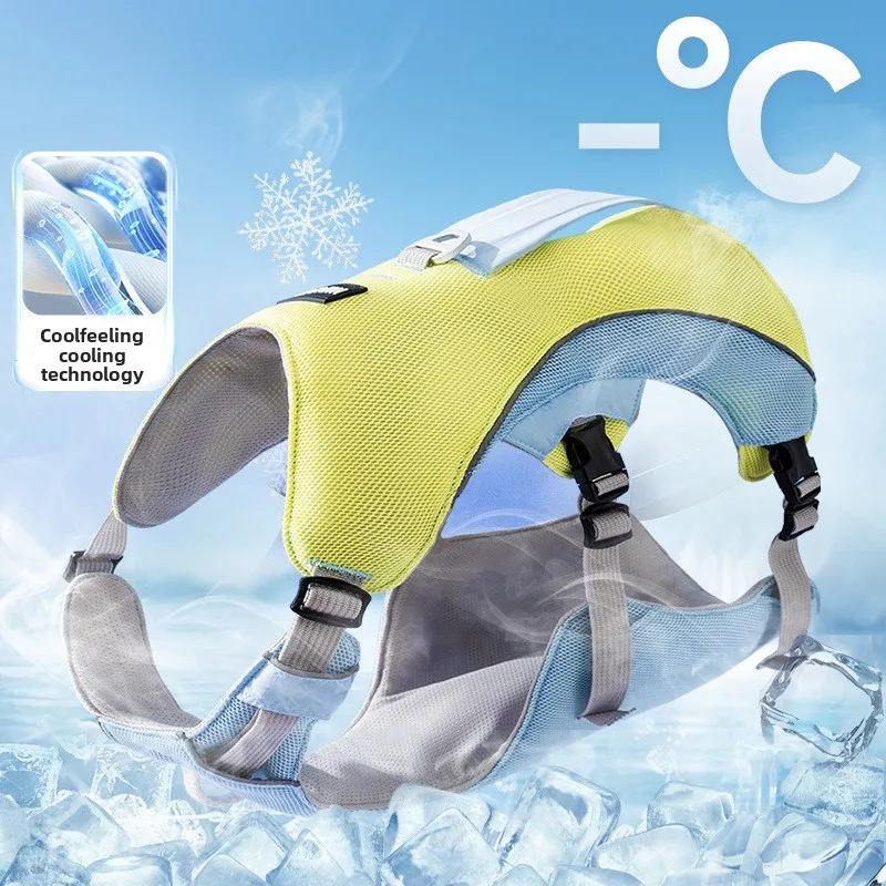 

Летний охлаждающий жилет, стильная шлейка для собак, дышащий поводок для маленьких, средних и больших собак, золотистый ретривер